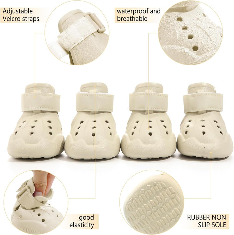 Indoor Dog Boots & Dog Shoes — Non-Slip Paw Protection (4-Pack)