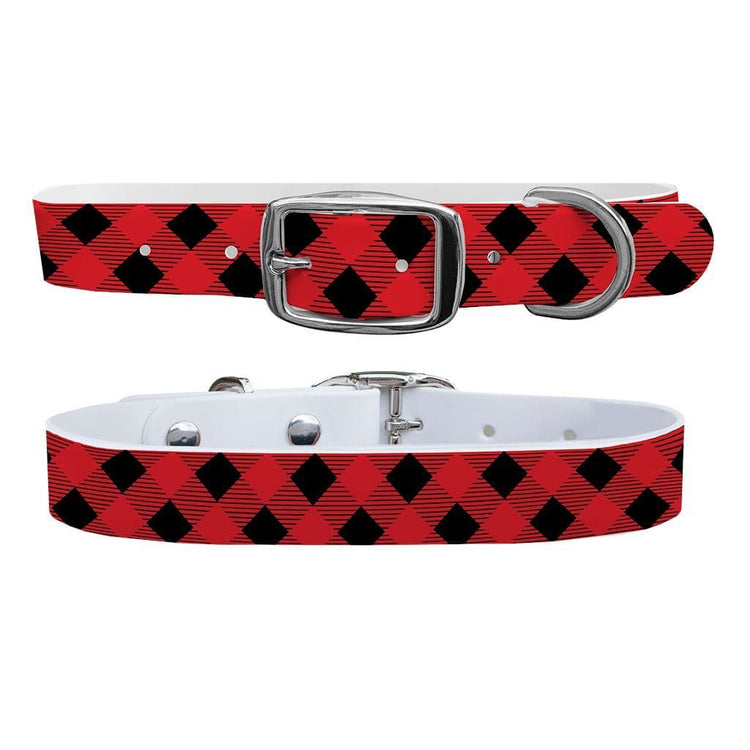 Lumberjack Red Dog Collar