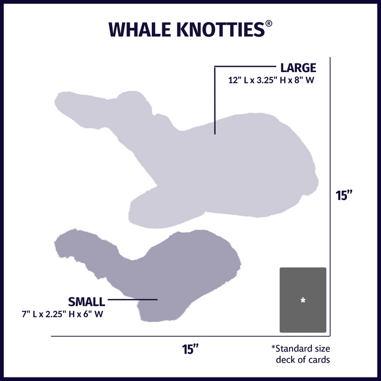 Mobie Whale KnottieĀ® Plush Dog Toy