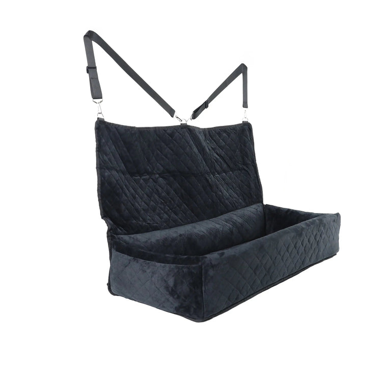 Huntley Pet Dog Car Seat for Large Dogs, Pet Booster Back Set Bed, Black