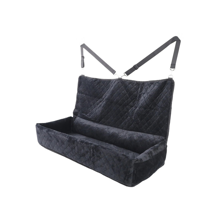 Huntley Pet Dog Car Seat for Large Dogs, Pet Booster Back Set Bed, Black