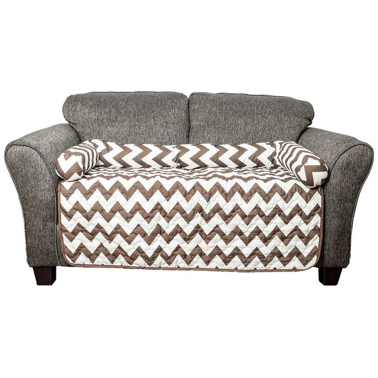 Chevron Reversible Quilted Pet Bed Chair Cover - Assorted Sizes