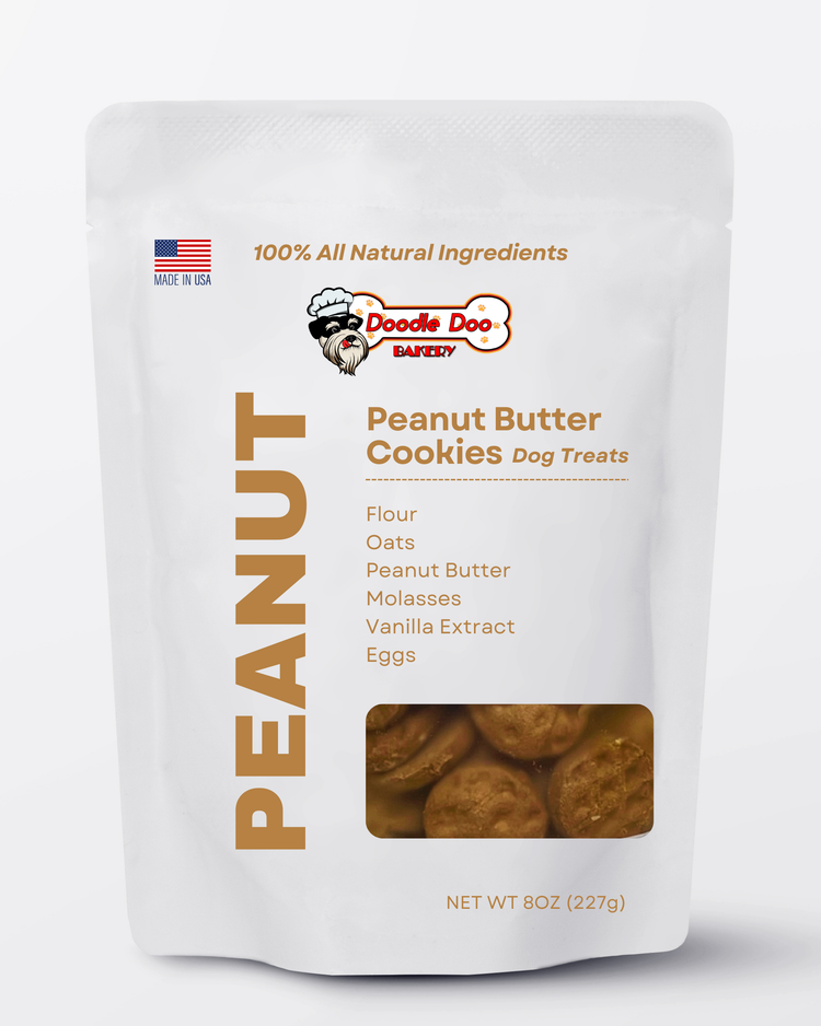 Homemade Dog Treats - ๐ฅ Peanut Butter Cookies Treat 1/2lb