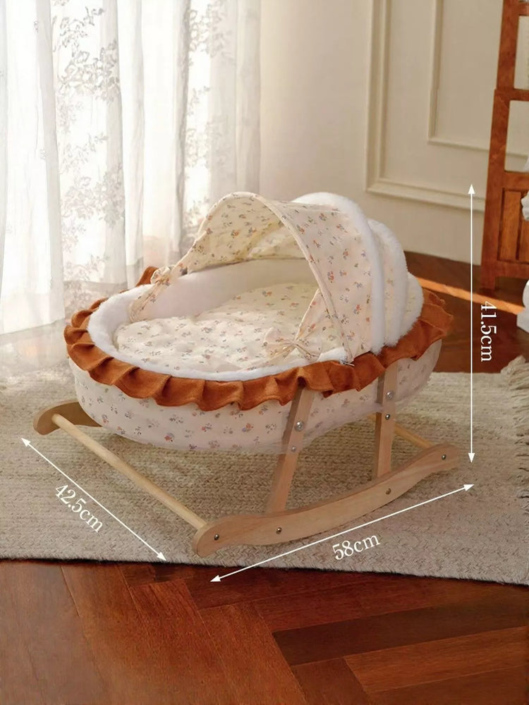 Rocking Pet Bed with Canopy