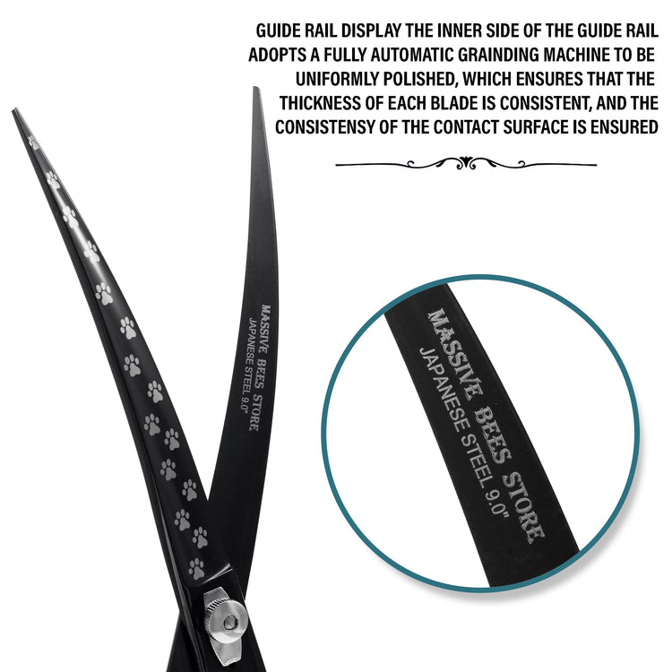 Massive Bee Store Pet Grooming Scissor Dog Blade scissor Pet Grooming Scissors Dog Hair Cutting Shears with Bag for Professional Right Hand Pet Groomer