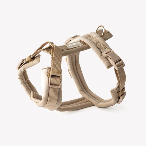 Sand - Velvet Dog Harness