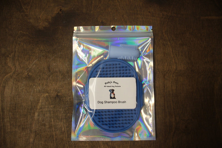 Betty’s Bees Dog Shampoo Blue Brush & Toothbrush Set