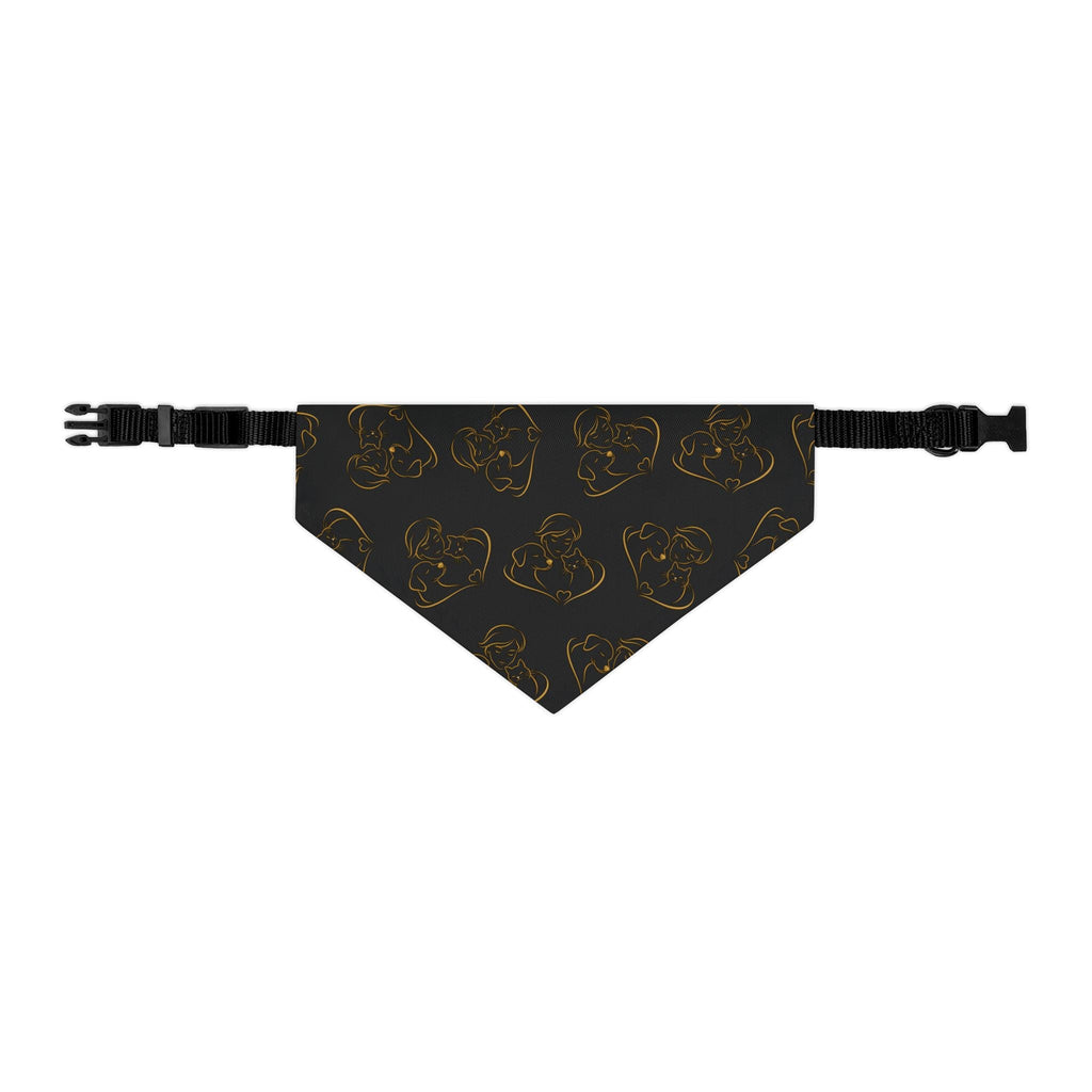 Love Line Art Dog Bandana – Person, Dog & Cat Design