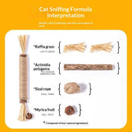 Cat Catnip Teething Stick Raffia Pet Toy
