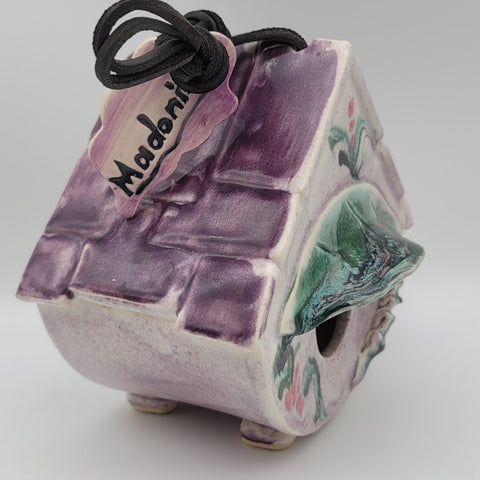 Vintage Clay Artist Bird House by Susan L. Madonia