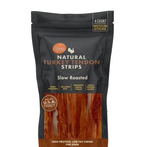 Canine Naturals Dog Natural Turkey Tendon Strips (3oz)