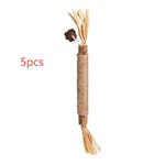 Cat Catnip Teething Stick Raffia Pet Toy