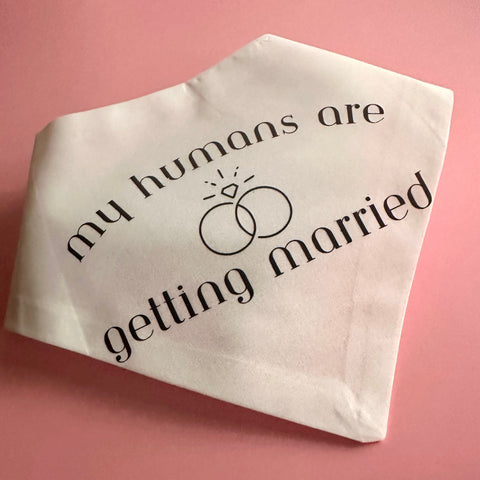 My Humans Are Getting Married Dog Bandana New Arrival