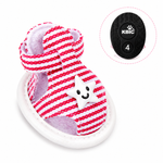 Striped Dog Sandals Anti-Slip Soft Puppy Shoes Adjustable Velcro Breathable Pet Footwear for Small Dogs