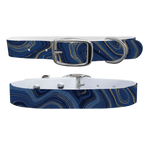Agate and Gold Dog Collar