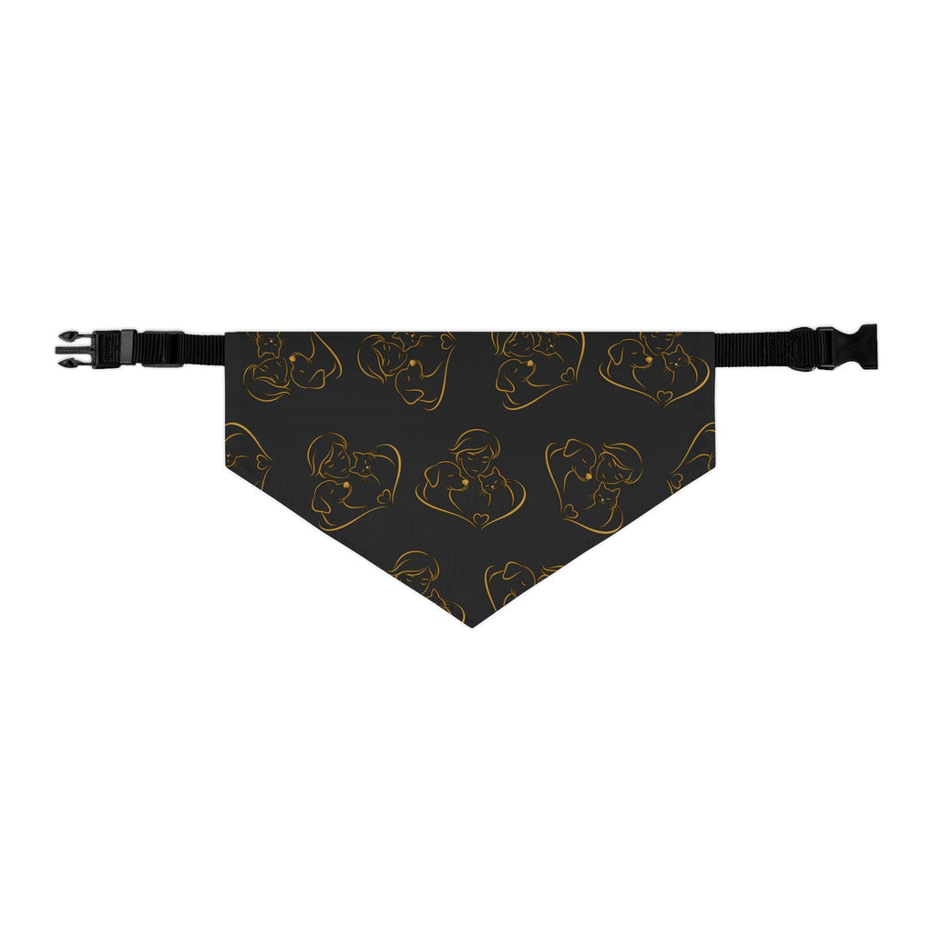 Love Line Art Dog Bandana – Person, Dog & Cat Design