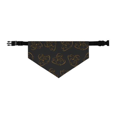 Love Line Art Dog Bandana – Person, Dog & Cat Design