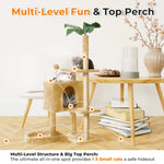 Cat Tree with Scratching Posts Plush Perch Stand