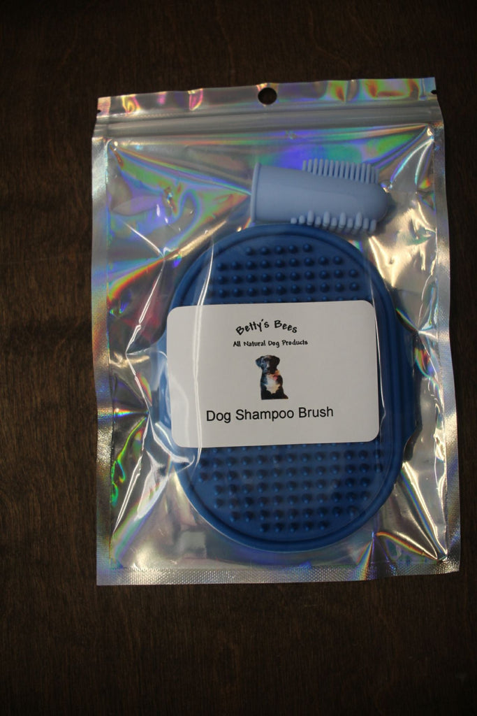 Betty’s Bees Dog Shampoo Blue Brush & Toothbrush Set