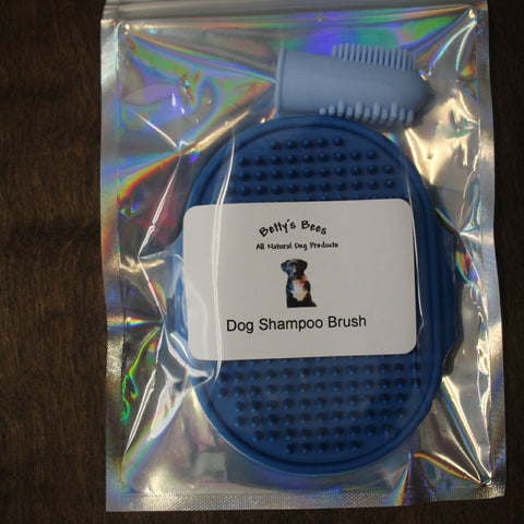 Betty’s Bees Dog Shampoo Blue Brush & Toothbrush Set