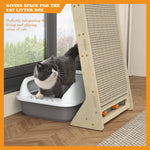 Luxury Wall-Mounted Cat Climbing Tower — Modern Cat Climber with Scratching Mat & Perch