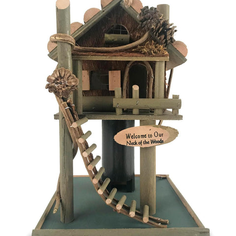 TREE HOUSE BIRD FEEDER