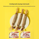 Cat Catnip Teething Stick Raffia Pet Toy