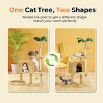Cat Tree with Scratching Posts Plush Perch Stand