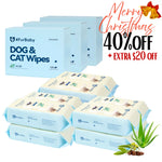 4FurBaby Dog & Cat Grooming Wipes, Plant-Based, Hypoallergenic, 400 Count