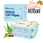 4FurBaby Dog & Cat Grooming Wipes, Plant-Based, Hypoallergenic, 400 Count