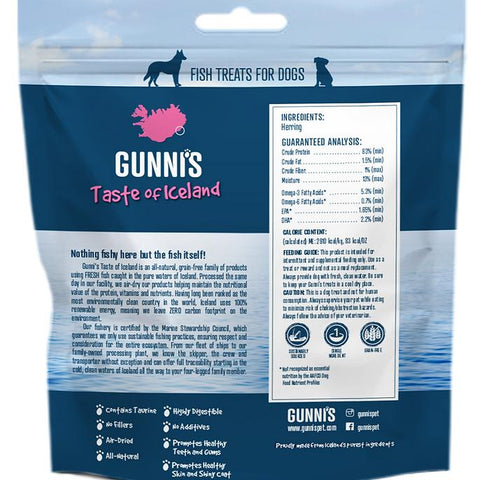 Gunni's Whole Herring Dog Treats (3oz)