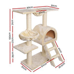 i.Pet Cat Tree 100cm Trees Scratching Post Scratcher Tower Condo House