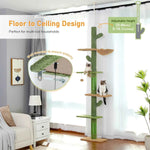 5 Tier Cat Tree Tower with Scratching Posts & Hammock