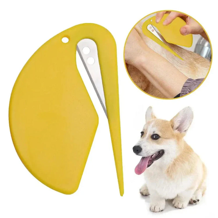 Pet Knotting Comb – Painless Dog & Cat Grooming Comb for Shedding, Knot Removal, and Hair Trimming
