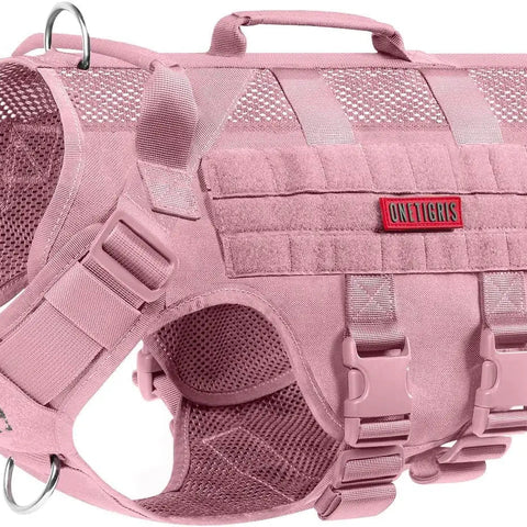 Tactical No-Pull Dog Harness – Mesh Military Vest with Handles for S -XL Dogs