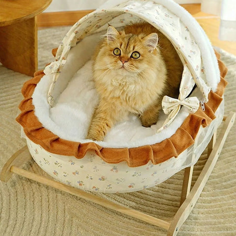 Rocking Pet Bed with Canopy