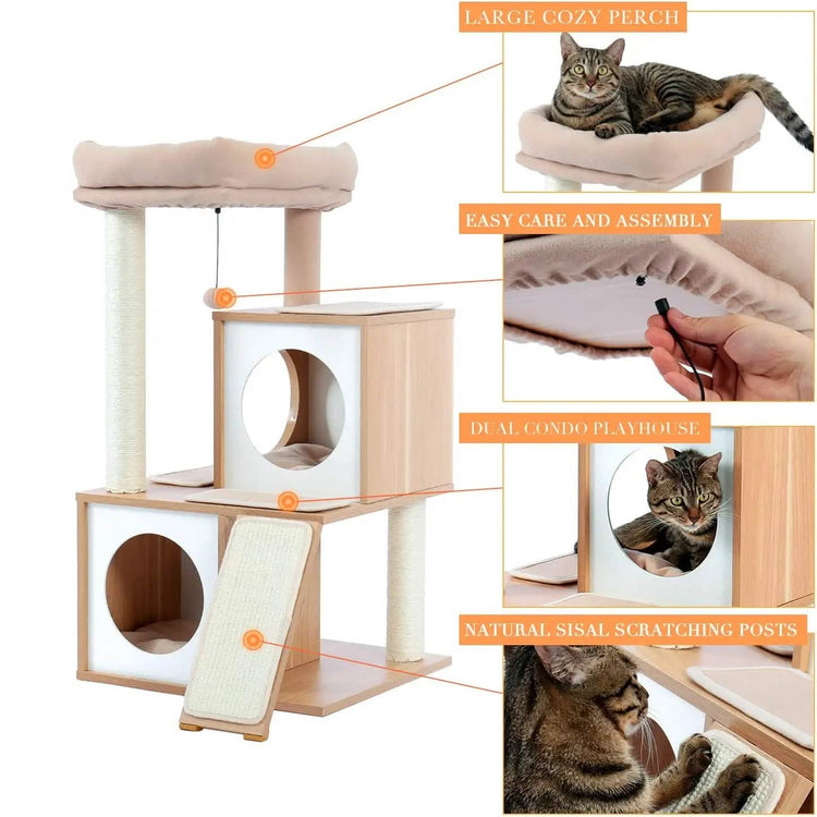 Cat Tree Deluxe 34" Cat Tower