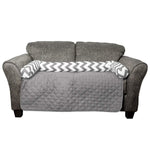 Chevron Reversible Quilted Pet Bed Chair Cover - Assorted Sizes