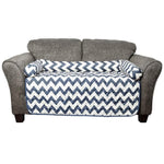 Chevron Reversible Quilted Pet Bed Chair Cover - Assorted Sizes