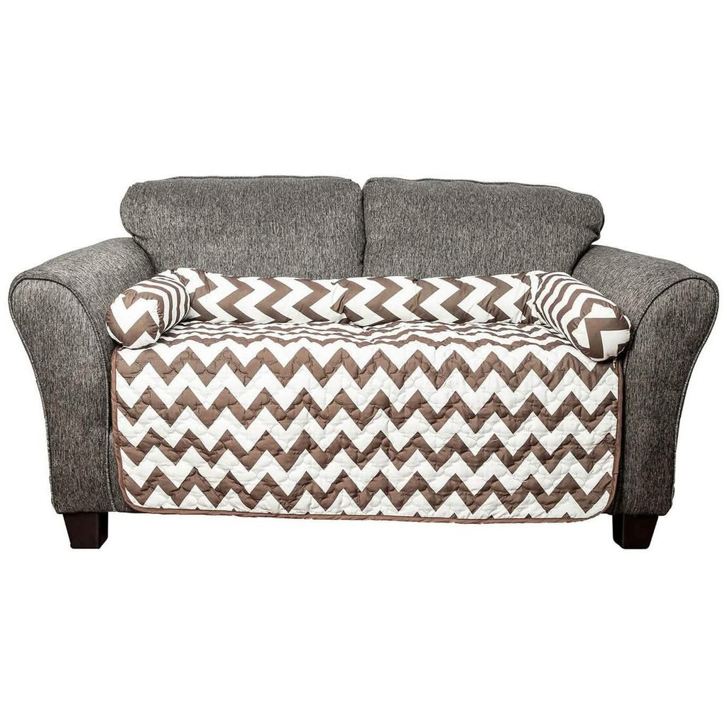 Chevron Reversible Quilted Pet Bed Chair Cover - Assorted Sizes