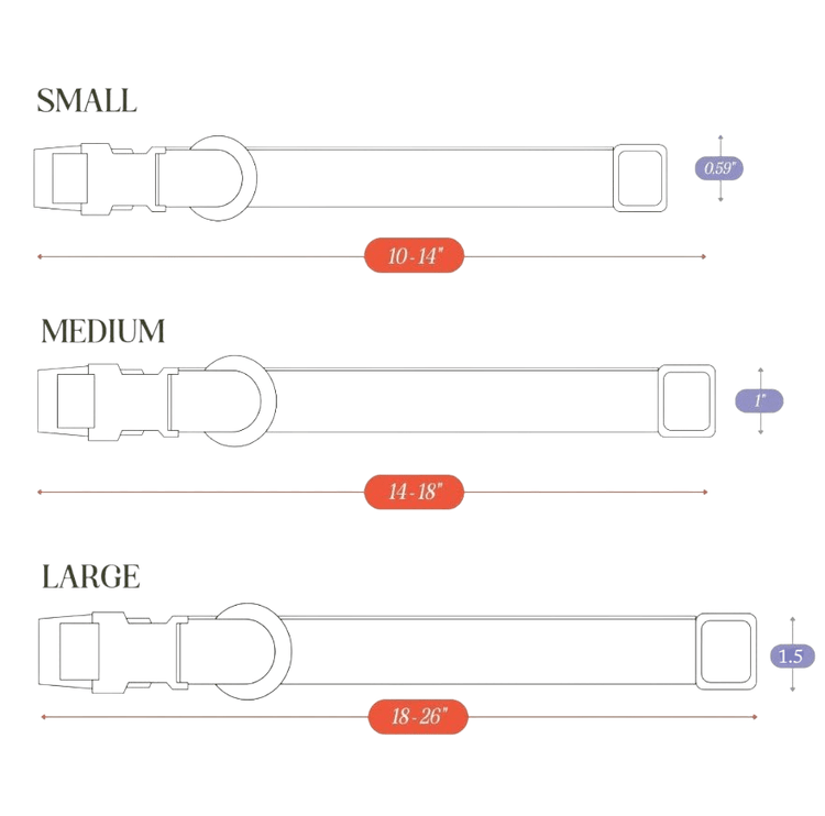 Tilley + Me Hemp Cotton Dog Collar – Durable, Adjustable, Soft – Joshua Tree
