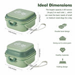 Collapsible Dog Bowl w/ Lid Travel Food Water Bowl 2-in-1 Portable 60oz