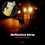 TEOZZO Dog Boots Warm Puppy Paw Protector Reflective Strip Size 6 Yellow 4PCs