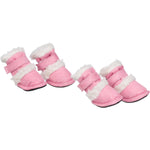 Pet Life ® 'Duggz' 3M Insulated Winter Fashion Dog Shoes Booties - Set of 4